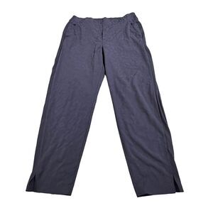 Athleta Brooklyn Textured Ankle Pant-Leopard Medieval Violet Size 12